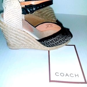 (NEW In Box )Coach Megan Wedged Heels